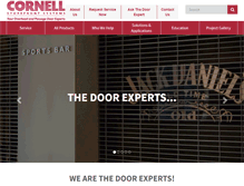 Tablet Screenshot of cornellstorefronts.com